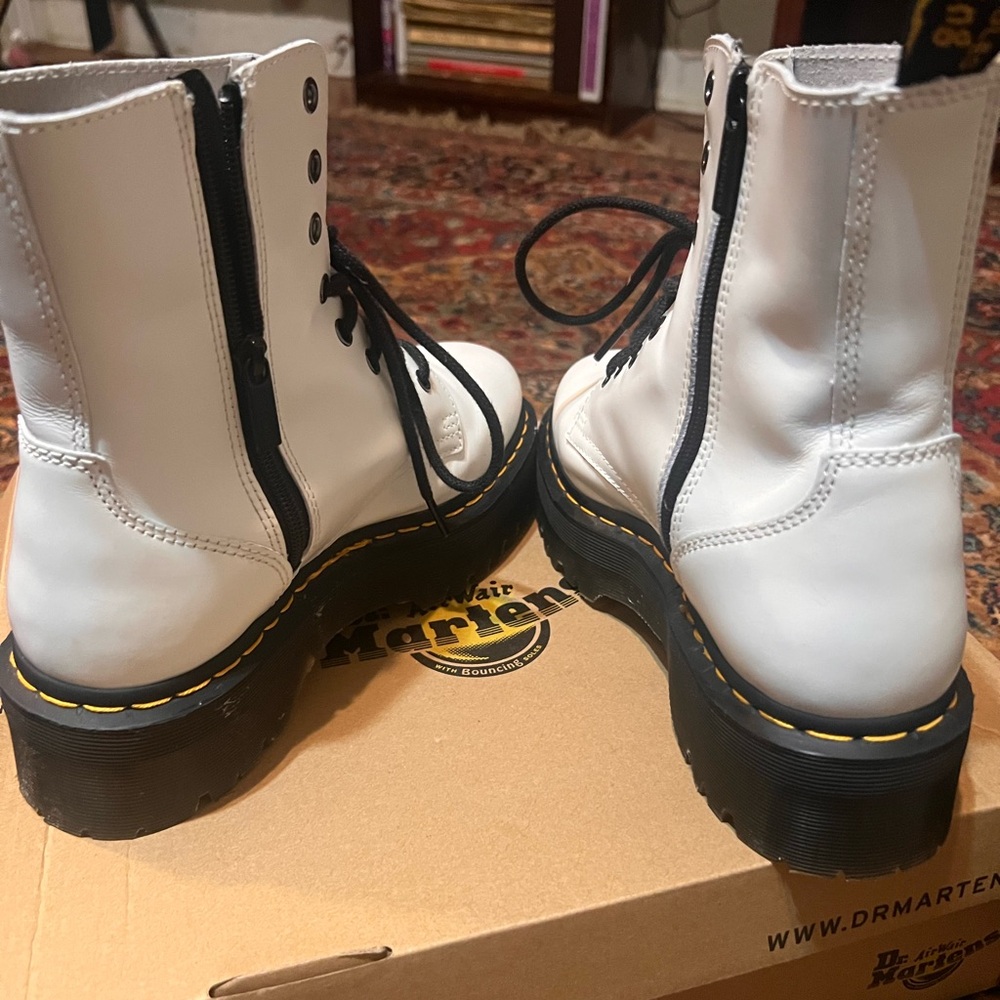 Dr. Martens Women's White Leather Boots